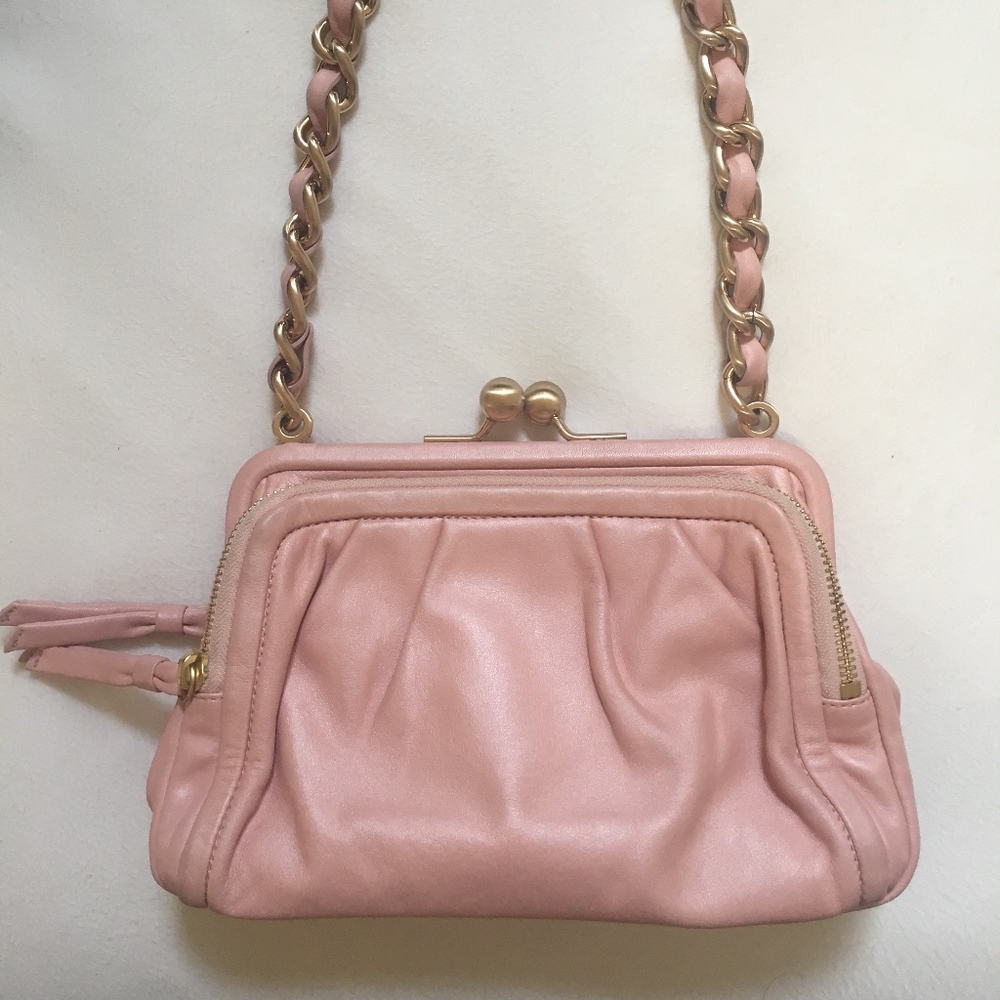 COACH Parker blush pink leather purse